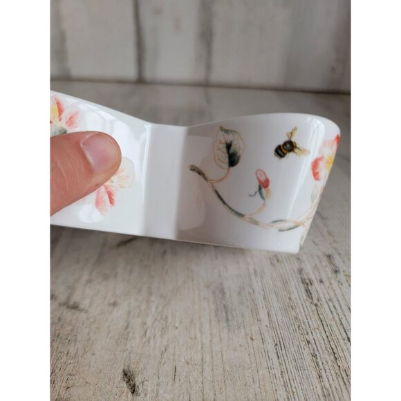 Lenox butterfly meadow shaped bowl trinket unique ladybug flower - Picture 8 of 9